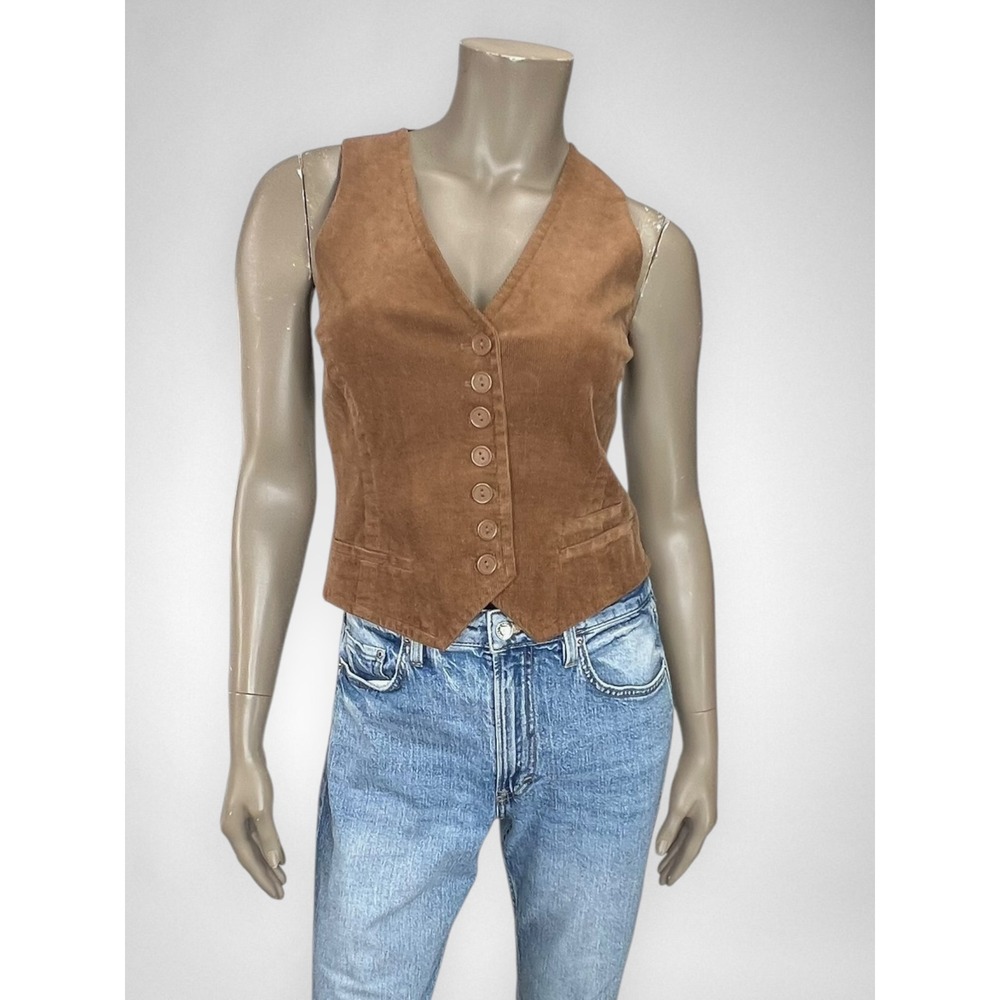 H&M Camel Corduroy Vest 6